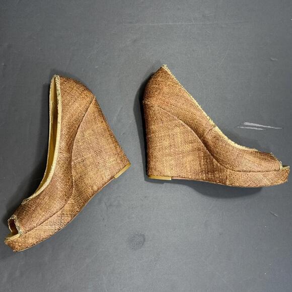 Tory Burch Preppy Quiet Luxury Casual Business Casual Cocktail Wedges 9M - Picture 10 of 15